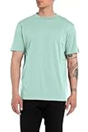Replay Basic T-shirt voor heren, regular fit, katoen, korte mouwen, , S