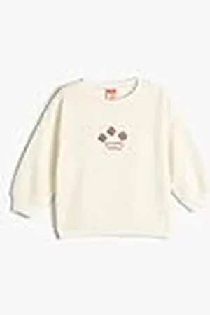Koton Babygirls Long Sleeve Crew Neck Mushroom Gedrukt Detail Katoen Sweatshirt, , 2-3 jaar
