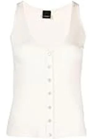 Pinko Dogville lichte tanktop van geribbeld breiwerk, , M