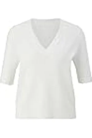 QS by s.Oliver Pullover met gatenpatroon, korte mouwen, , 40