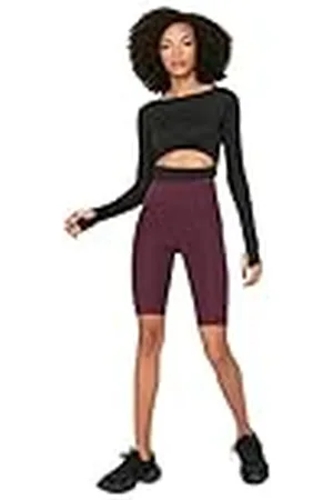 Trendyol Sportpanty voor bikers, hoge taille, gedetailleerd, yogabroek voor dames, , XS