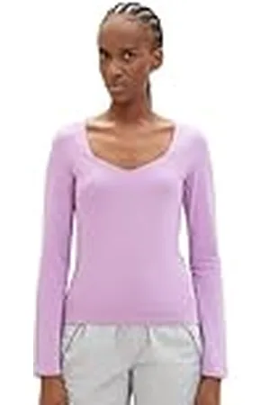 TOM TAILOR T-shirt met lange mouwen voor dames, , XL