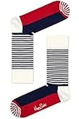 Happy Socks Halfgestreepte sokken voor dames, ondoorzichtig, , 41/45 EU