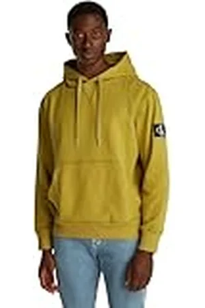 Calvin Klein Jeans Heren BADGE HOODIE J30J323430 Pullover Hoodie, Groen (Willow), L, , L