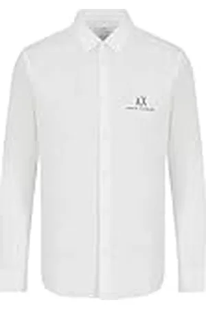 Armani Exchange Heren A|x lange mouwen Icon Logo Button Shirt Klassiek overhemd, , S