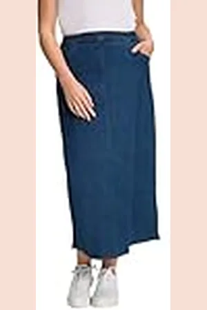 Ulla Popken Dames Jeans Rok, , 42-44