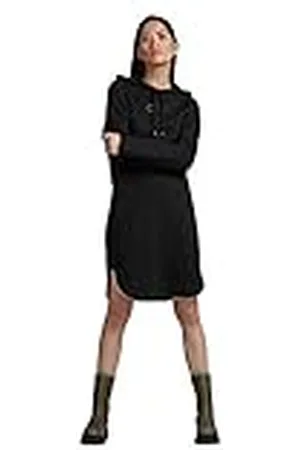 G-Star RAW Dames Graphic Loose Hooded Sweat Jurk, , XS