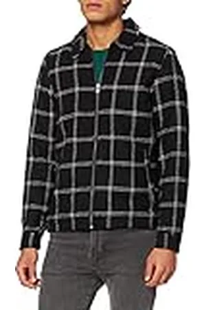 Casual Friday Heren Jones Checked Jacket jas, 194007 / Anthracite Black, XXL, , XXL
