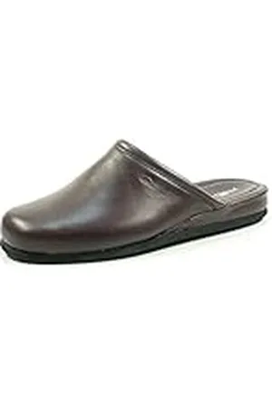 Rohde 6600-48 Varberg Pantoffels voor heren, leer, wijnrood, rood, 47 EU