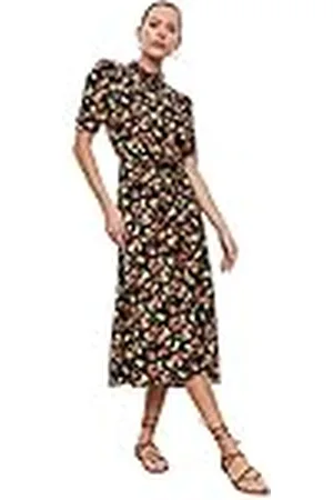 Trendyol Midi blousejurk voor dames, regular fit, geweven stof jurk, , 40