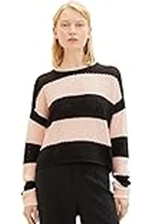 TOM TAILOR Dames cropped relaxed pullover, , XXL