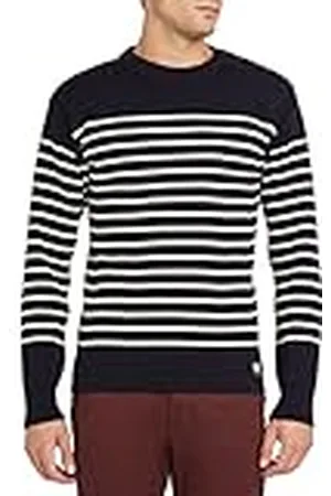 Armor.lux Armor Lux Mullein gestreepte trui - wol, Schip/Natuur, XL