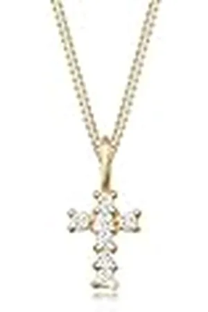 Elli Vrouwen geel gouden hanger ketting - 0108290817_45, 45, Geel