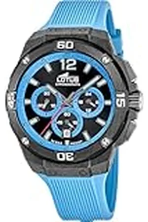 Lotus Horloge Voor Heren 18975/4 Chrono Koolstofvezel case BlauwRubber armband