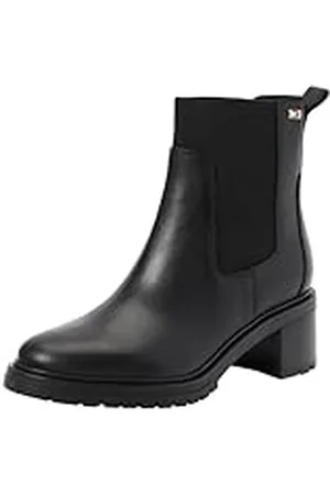 Tommy Hilfiger Vrouwen vlag MID hak lederen Chelsea (FW0FW08163) lage laarzen, , 6 UK, , 39 EU