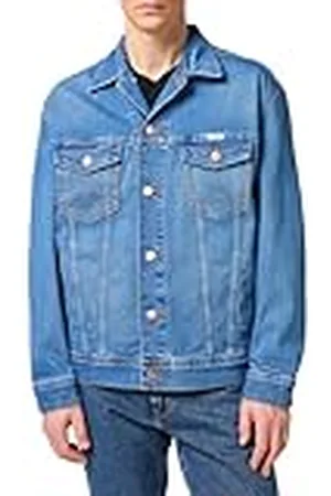 Wrangler Anti-fit denim jas voor heren, , XL