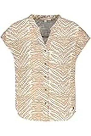 Garcia Damesshirt met korte mouwen, Sesame, L, , L