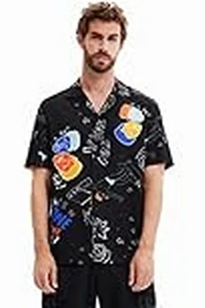 Desigual Heren CAM_Ron 2000 Black Shirt, XL, , XL