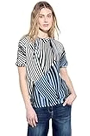 CECIL Dames T-shirt met capuchon, universeel blauw, S, , S