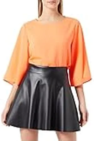 Noisy May Dames Nmandy Pu Hw Flared Skirt WVN Noos Rok, , L
