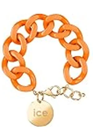 Ice-Watch ICE - Jewellery - Chain bracelet - Flashy orange - Gold - XL mesh armband voor vrouwen met gouden medaille (020926)