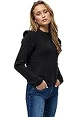 DESIRES Dames Kasia Trui, Zwart, XL