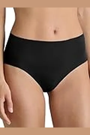 Calida Natural Skin Seamless-midi-slip voor dames, naadloos, temperatuurregulerend en sneldrogend, Black C2c, 40-42