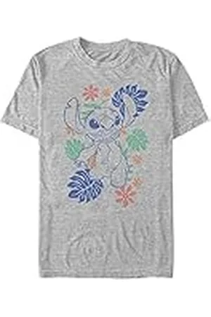 Disney Classics Lilo & Stitch - RETRO TROPICAL TONAL STITCH Unisex Crew neck T-Shirt 2XL