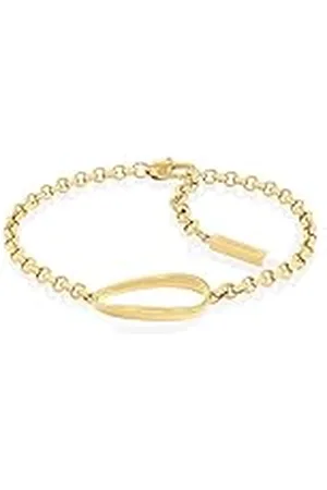 Calvin Klein Dames PLAYFUL ORGANIC SHAPES collectie ketting armband in roestvrij staal, Eén maat, Roestvrij staal, Geen edelsteen
