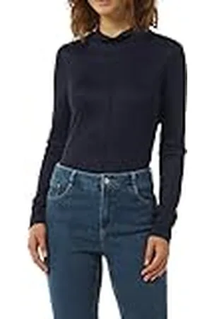 Comma, T-shirt met lange mouwen, slim fit, , 42