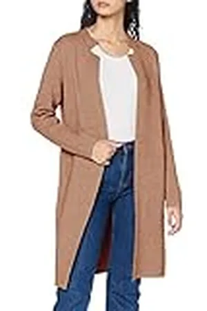 Morgan Damesvest MBLOCK cardigan sweater - beige - Large