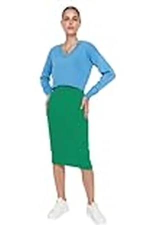 Trendyol Dames Maxi Basic Regular Geweven Jurk, , M