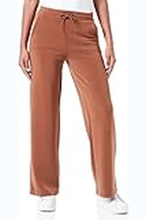 QS by s.Oliver Joggingbroek voor dames, met brede pijpen, braun 8469, 38