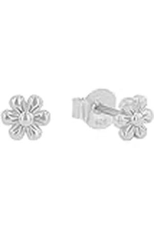Prinzessin Lillifee Ohrstecker 925 Sterling Silber Mädchen Kinder Ohrschmuck, 0,5 cm, Silber, Blume, Kommt in Schmuck Geschenk Box, 2035996