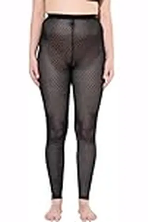 Ulla Popken Grote maten grote maten plus size leggings, diamantkant, licht transparant, , 62/64 NL