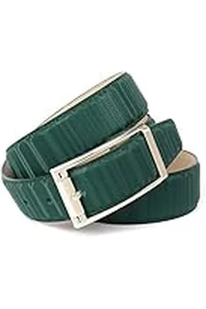 Anthoni Crown Leren riem voor dames, Grün, 100