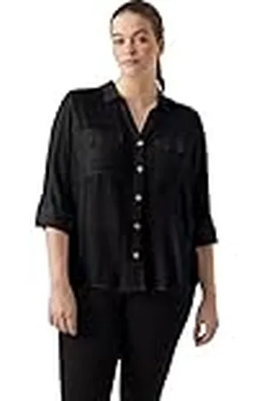 VERO MODA Dames Vmbumpy L/S Shirt New Curve Noos Blouse, , 46 NL