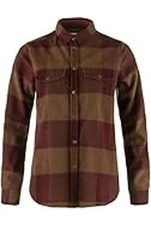 Fjällräven 90835-215-347 Canada Dames Shirt W Shirt Herfst Leaf-Bordeaux Rood, Maat L, Herfstblad-bordeauxrood, L