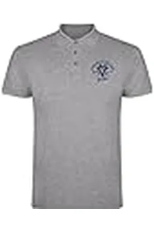 American College Poloshirts Sport Ademend Gedrukt Kleding Unisex Kinderen Jongens en Meisjes Casual Model ACPLW6 MELL Grey 14 Jaar, , 14 Jaar