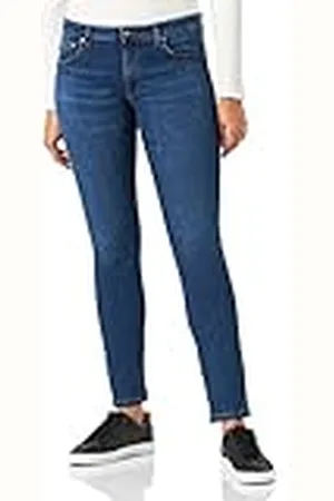 Blauer Broek Jeans / 5 lager, D140 Stone Wash Dark + slijtage/zakken, 26 dames