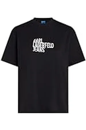 Karl Lagerfeld Klj Regular Sslv Logo Tee T-Shirt Dames, BLACK,S