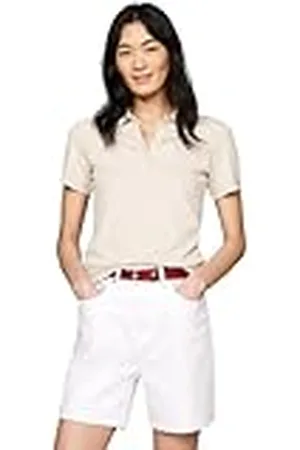Tommy Hilfiger S/S Polo voor dames, Beige (Klassiek Beige), XXS