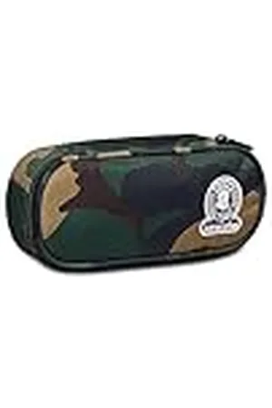 Invicta Bag Round Plus, Green Camouflage, legergroen, school & vrije tijd, , Dimensioni: 23x10x5,5 cm, school