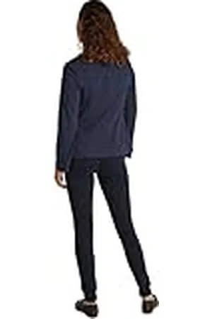 Tommy Hilfiger Dames GEBREIDE PIQUE SLIM SB BLAZER WW0WW44744, Blauw, 32, , 58 NL