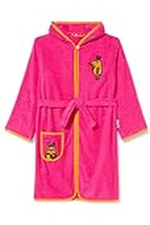 Playshoes Uniseks badjas voor kinderen van badstof, roze, 110-116
