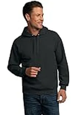 Fruit Of The Loom Eversoft fleece hoodies voor heren, vochtafvoerend en ademend, pullover met capuchon, , L
