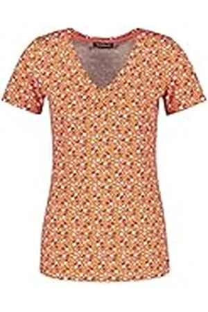 Taifun Dames T-shirt met fruitprint korte mouwen T-shirt korte mouwen ronde hals patroon, , 40