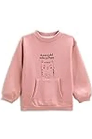 Koton Sweatshirt voor meisjes, bedrukt met zakdetail, , 9-10 Jahre