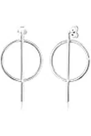 Elli Oorringen voor dames, geo-look, cirkel, basic, tweekleurig, in 925 sterling , Sterling , Zonder