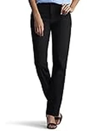 Lee Dames Relaxed Fit All Cotton Straight Leg Jean, , 14 Short